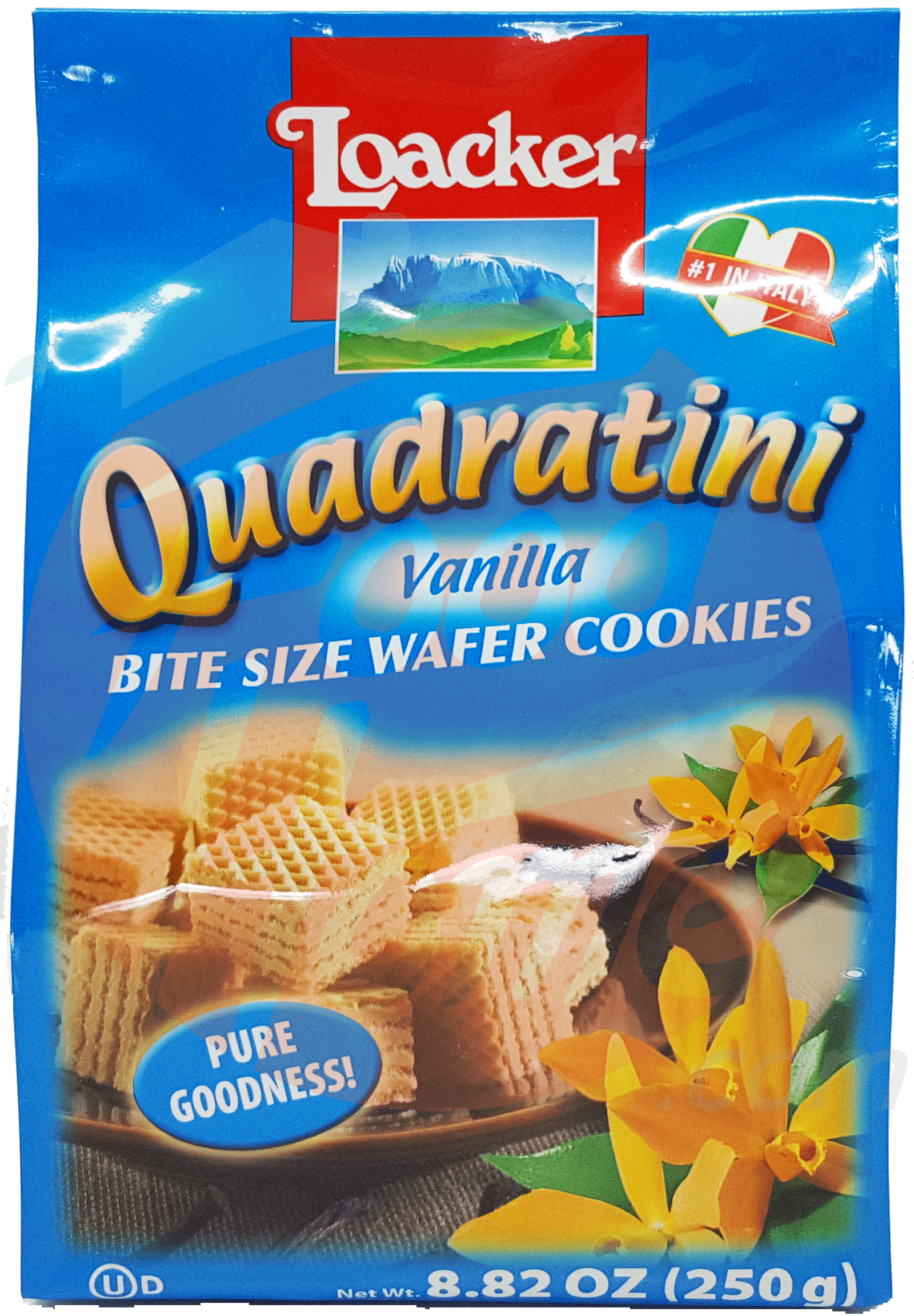 Loacker Quadratini vanilla bite size wafer cookies Full-Size Picture